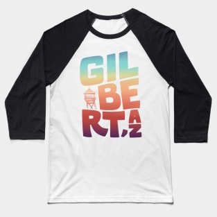 Gilbert Rainbow Type Baseball T-Shirt